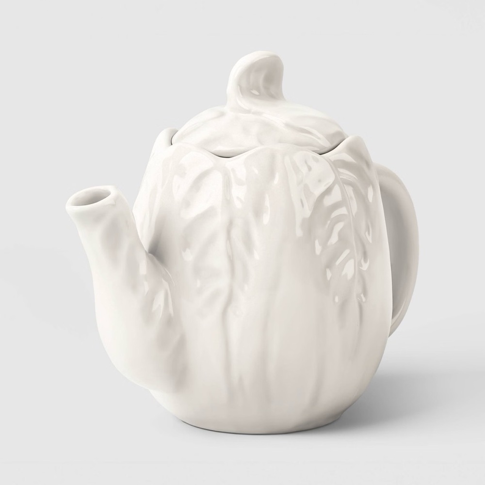 Stoneware nwt Radicchio Teapot White - Threshold